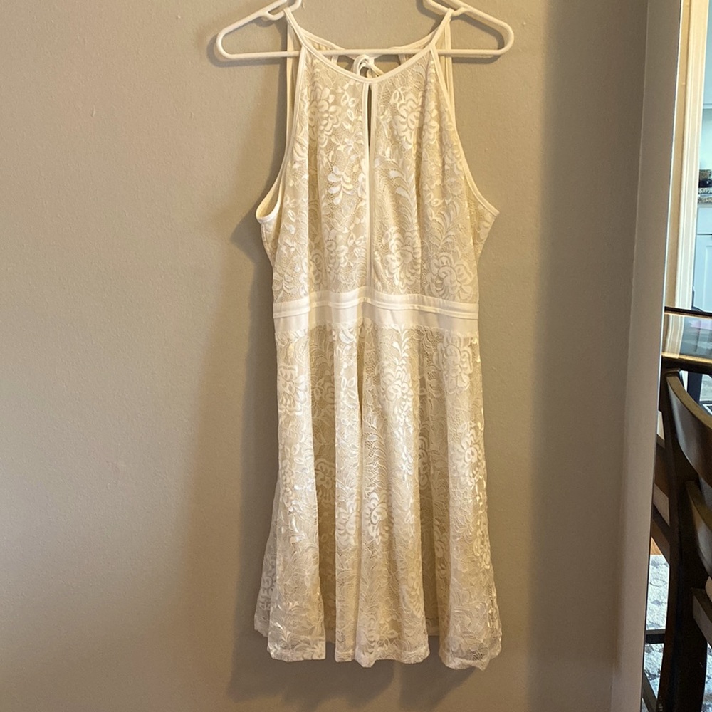 Kate Kasin Lace Cocktail Dresses for Women A-Line Keyhole Short Formal Dress